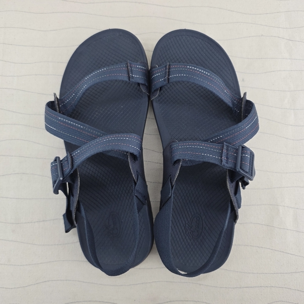 Chaco Mens Lowdown Navy Blue Outdoor Hiking Sandals Shoes JCH107273 Size 11 - Picture 6 of 10